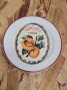 WILLIAMS-SONOMA FRUITS 8" & 6" PLATES. 18C