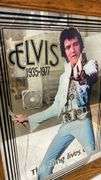 Framed vintage Elvis mirror. 1a