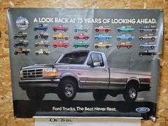 SET OF 3 VINTAGE FORD ADVERTISEMENTS / POSTERS. 00TOP