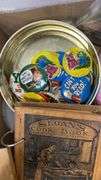 Variety of vintage pins, Strawberry Shortcake and more. 1b