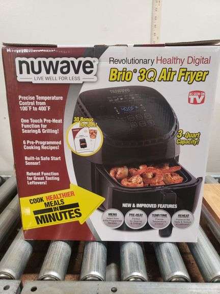 NUWAVE 3Q AIR FRYER, NIB. 22B