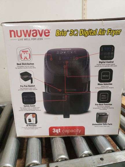 NUWAVE 3Q AIR FRYER, NIB. 22B