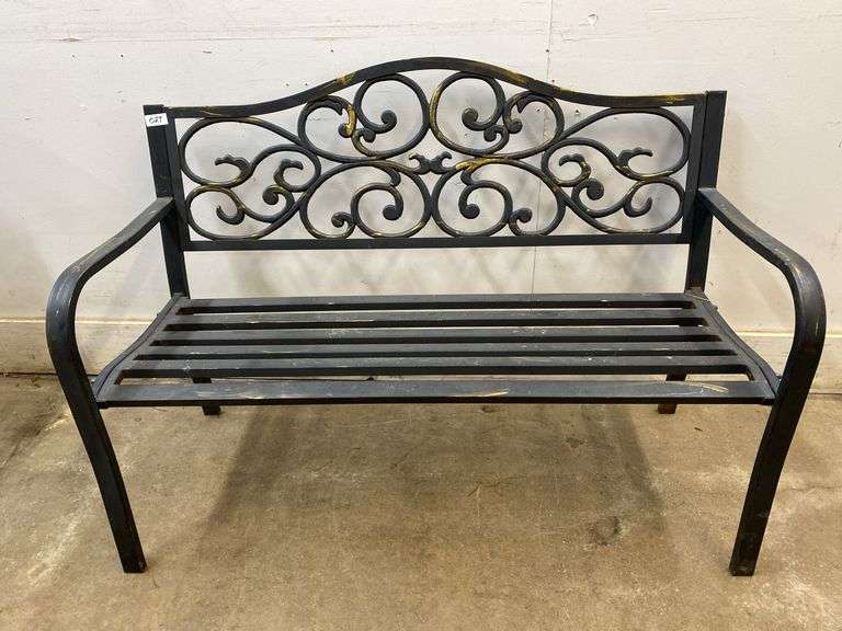 Metal bench 50.5" x 21" x 36" tall