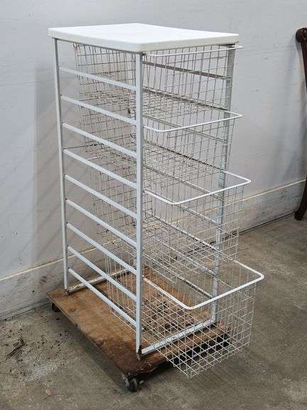 4-Drawer Metal Storage Shelf