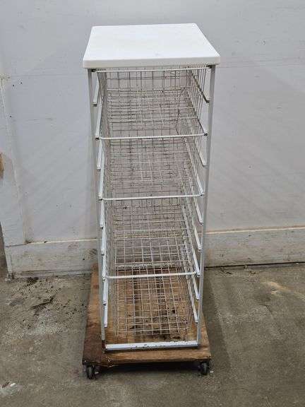 4-Drawer Metal Storage Shelf