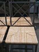 Set of 4 Wicker Dining Chairs & Side Table