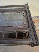 Vintage Ornate Black Carved Wood Display Case