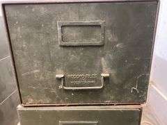 Set of 3 Industrial file drawers - each 11" x 24" x 8.5" tall