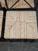 Set of 4 Wicker Dining Chairs & Side Table