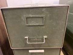 Set of 3 Industrial file drawers - each 11" x 24" x 8.5" tall with contents