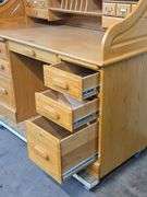 Wooden Roll Top Executive Desk
