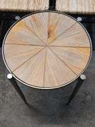 Set of 4 Wicker Dining Chairs & Side Table