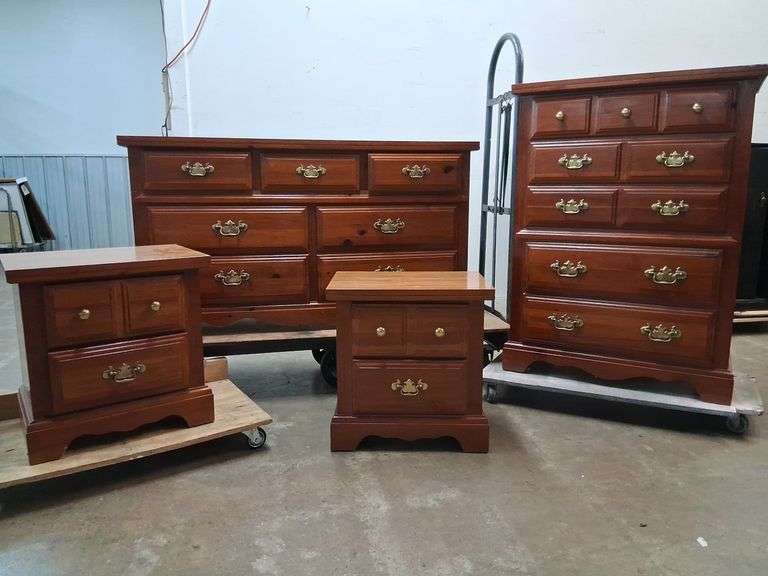 Four Broyhill dressers