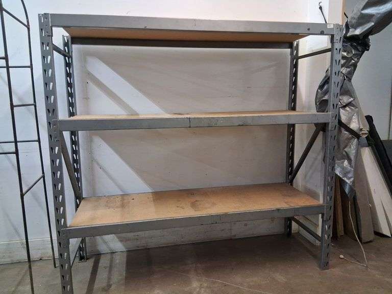 Large shelving unit, approx 77 x 24 x 72 in
