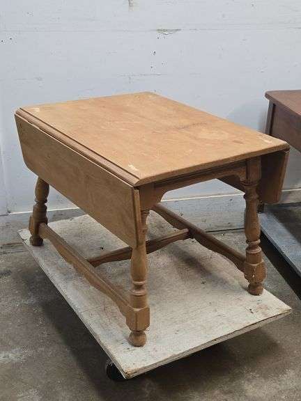 Small Wooden Drop Leaf Table