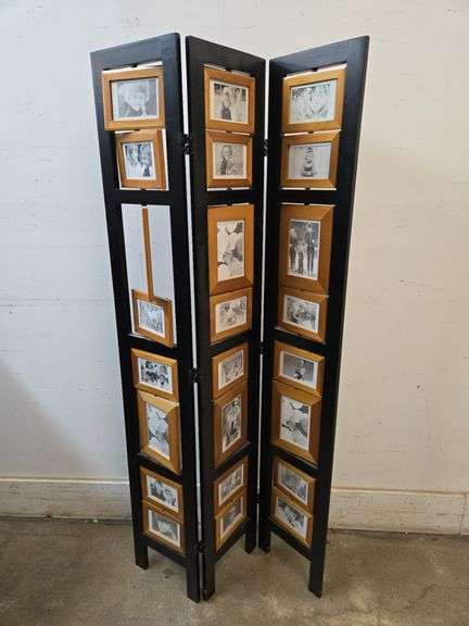 3-Panel Rotating Picture Frame Room Divider