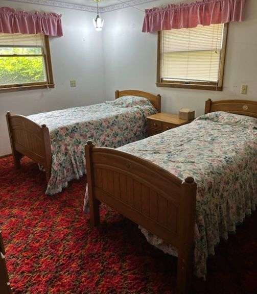 Twin Bunk Beds & Nightstand