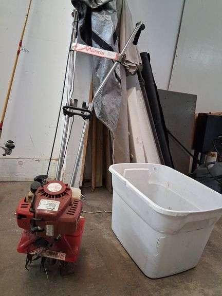 Mantis tiller with attachments