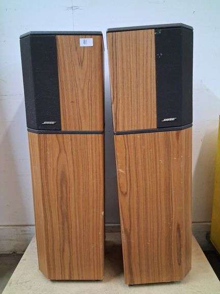 Bose 10.2 direct reflecting speakers, approx 12 x 12 x 40in