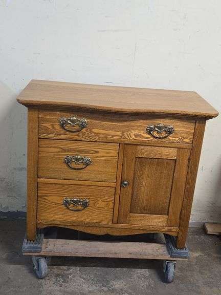 Antique Oak Washstand
