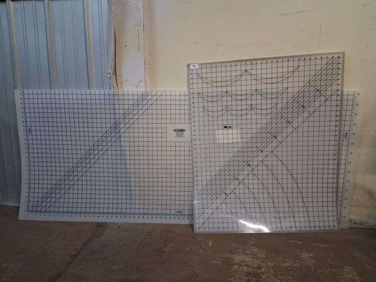 Two large measurement mats