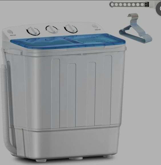 Portable 18-Lb. Twin Tub Mini Washing Machine NIB.