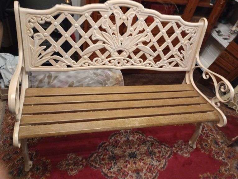 Cast iron bench