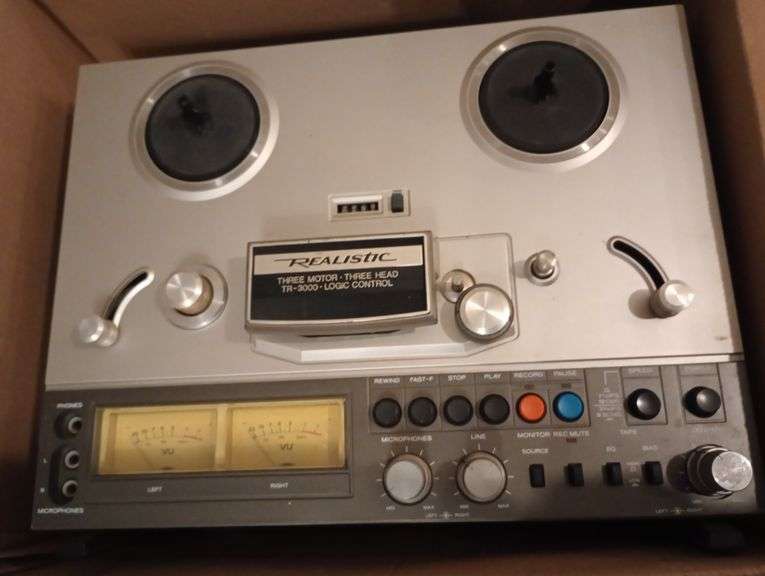Realistic 3 motor logic control reel to reel