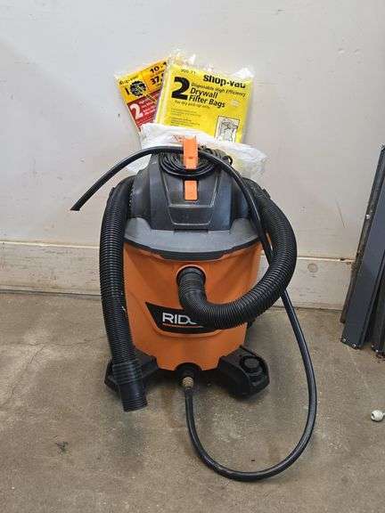 Ridgid Wet/Dry Shop Vac & Filter Bags