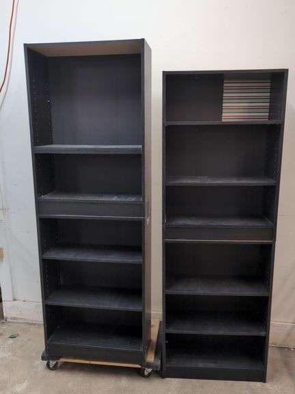 Pair of bookshelves 25" x 9.5" x 71" tall each