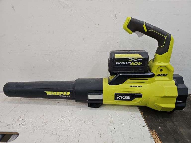 Ryobi brushless 40407VNM 40v leaf blower with 6ah battery works great 20