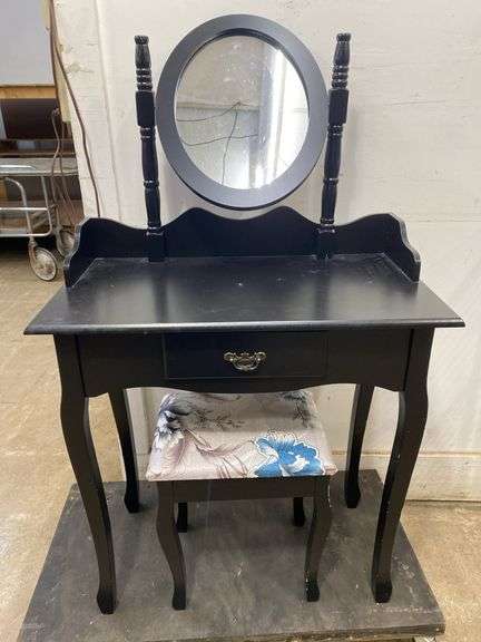 Vanity table with stool