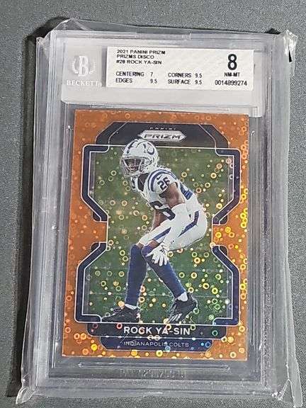 2021 Panini Prizm "Disco" #28 Rock Ya-Sin BCGS 8 NM-MT 0014899274