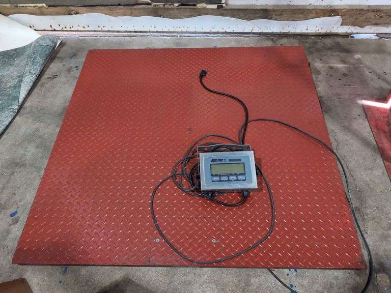 B-Tek Scales Inc industrial platform scale model T103S 4' x 4' platform