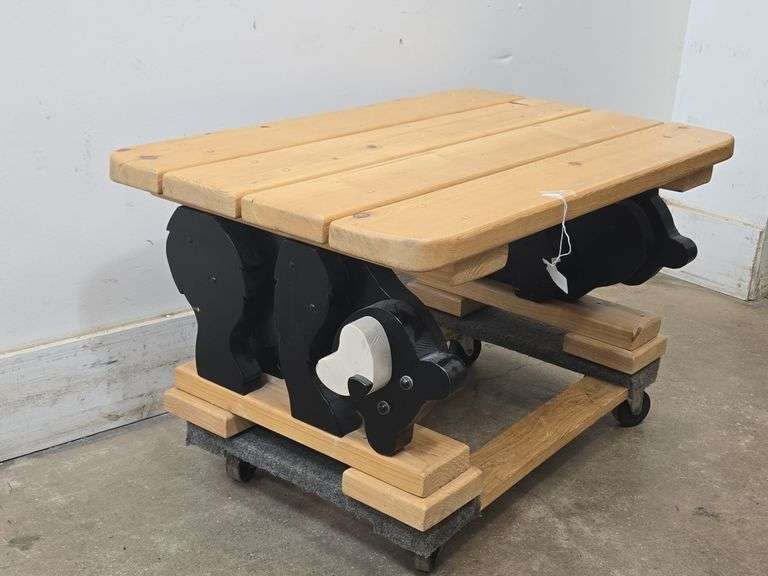 Wooden Bear Coffee Table