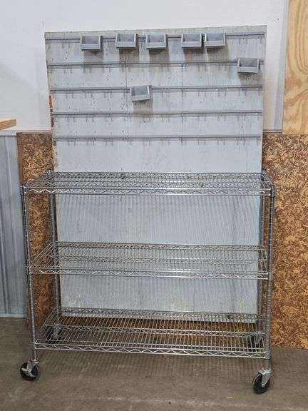 Wire Shelf Rack with Hardware Organization