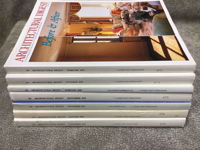 “Architectural Digest “ Interior Design Magazine Lot - Lil Dusty Online ...