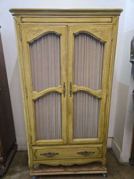 SO;D SOLD SOLD Vintage Armoire with Built-In Drawers (BIN $125)