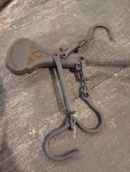 Antique hand held scale