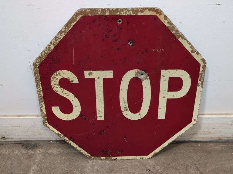 STOP street sign 30" x 30". AC
