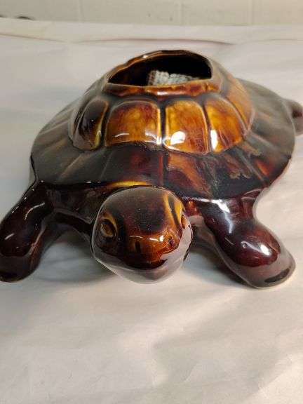 Vintage turtle planter