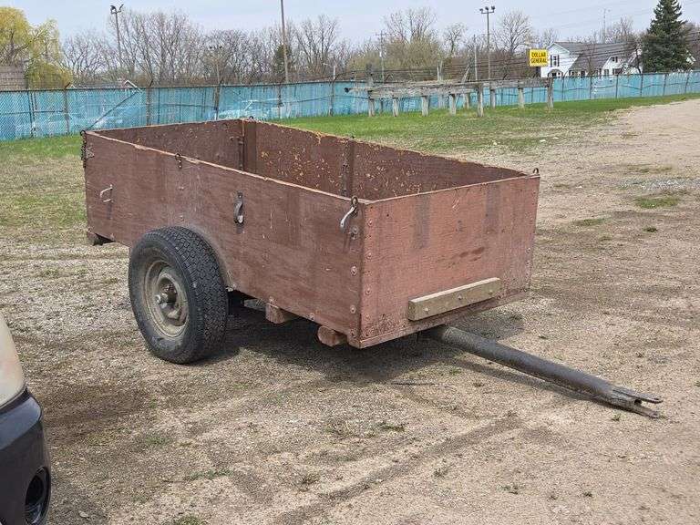 Wooden Utility Trailer (BIN $450)