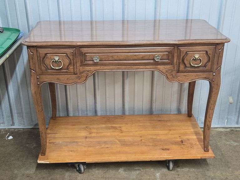 Vintage Davis Cabinet Co. Chippendale Style Desk