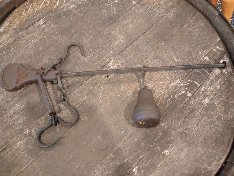 Antique hand held scale