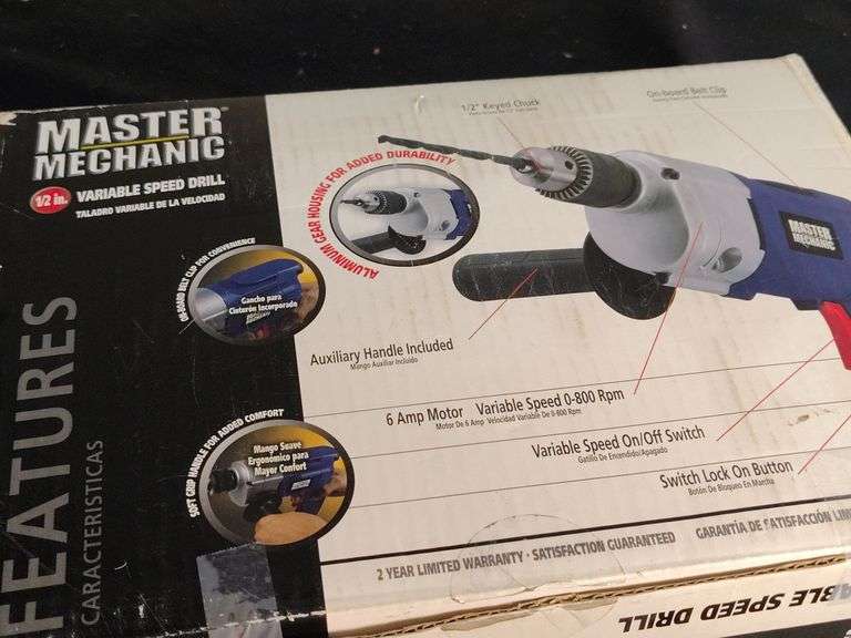 Master Mechanic 1/2" V Speed drill