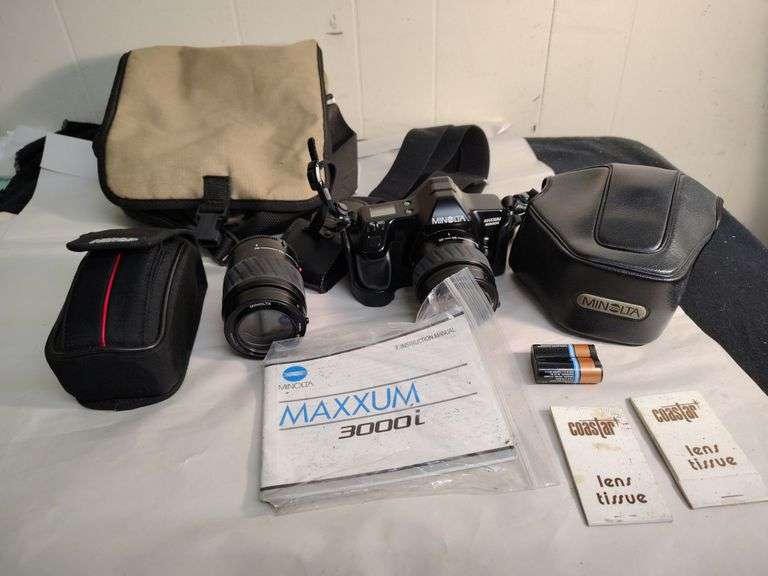 Minolta camera and Minolta lens