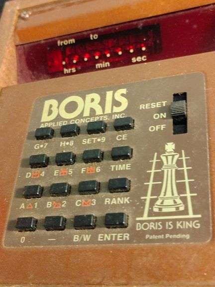 1977 Boris electronic chess computer - Lil Dusty Online Auctions - All ...