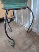 Pottery planter with stand 14.5" x 27" tall