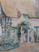 Pair of original watercolors by T.P. Fowler in 1912, both signed and titled both 18" x 14.5". 20b