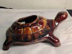 Vintage turtle planter